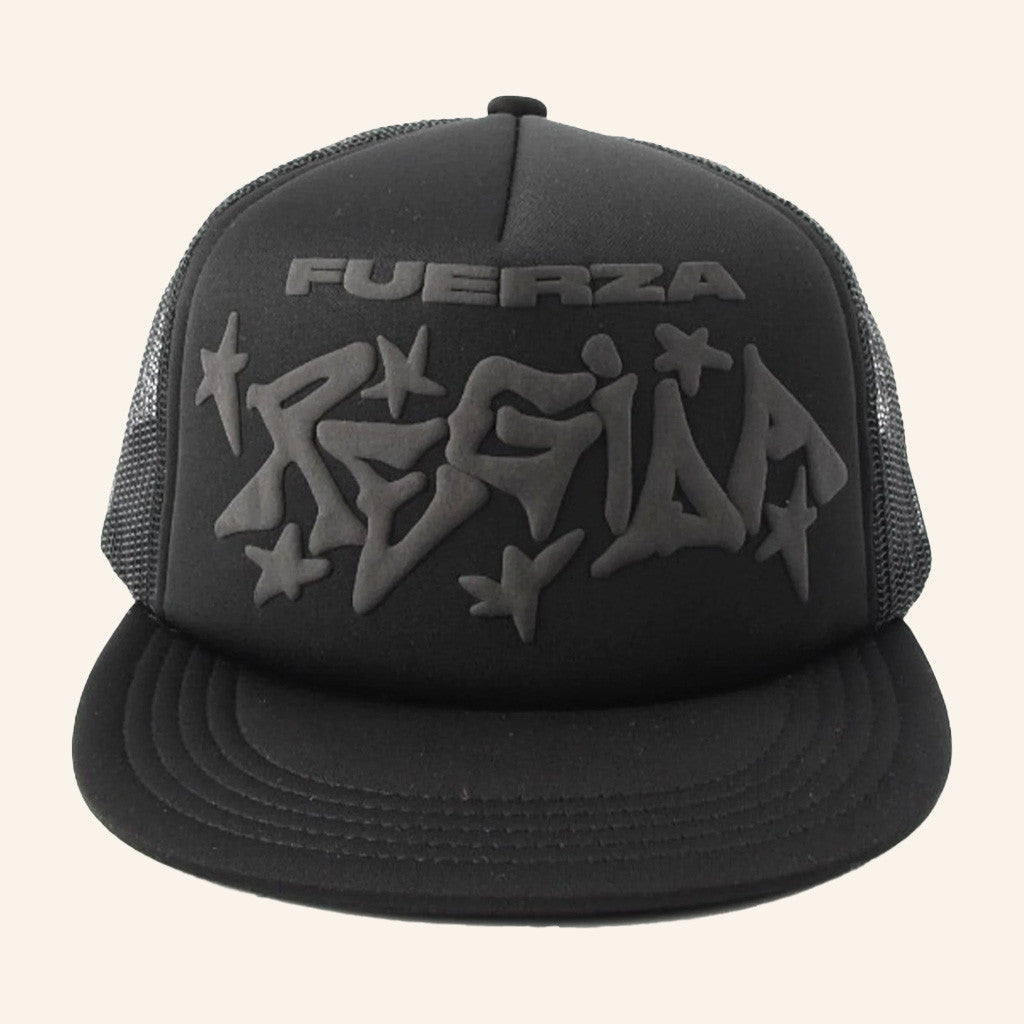 Fuerza Regida Merch Embroidered Trucker Hat Unique Gifts For Music Lovers - Lilybirchmarket