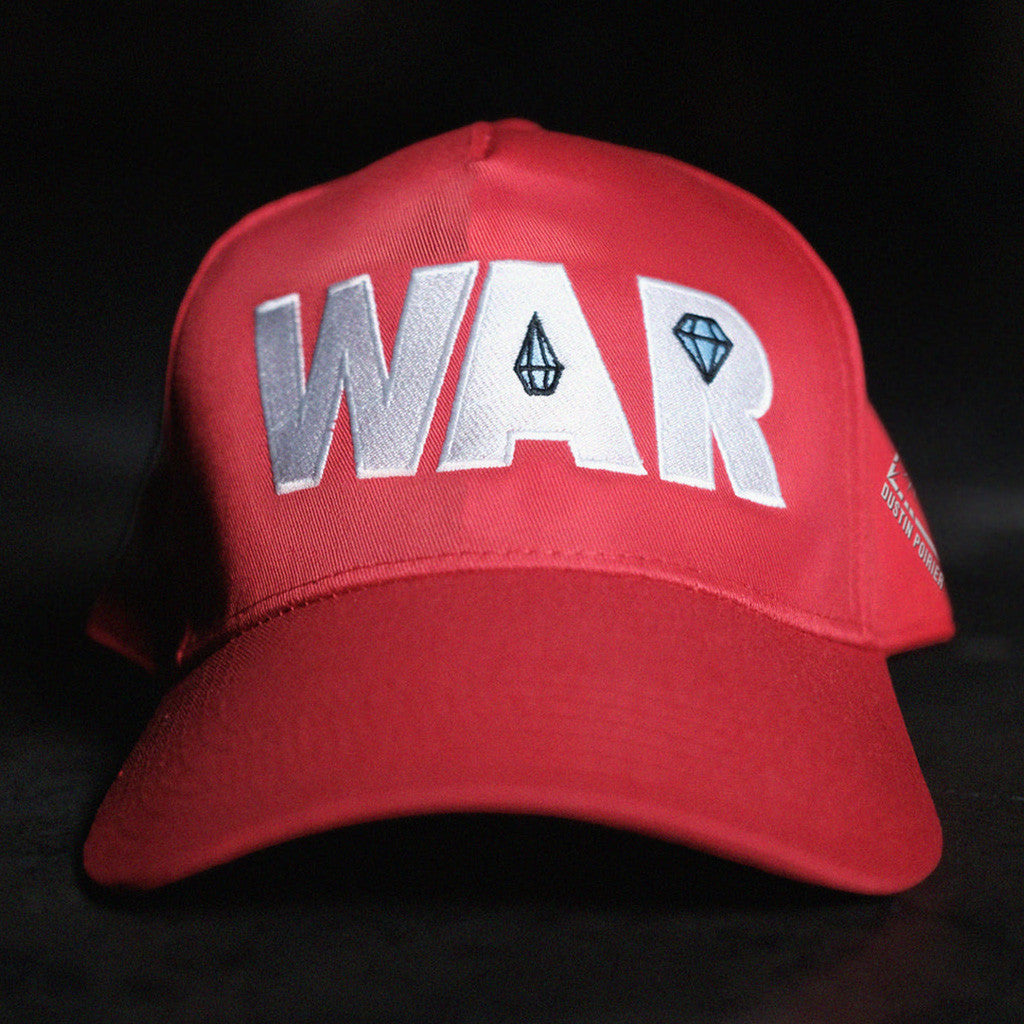 Full Violence X Dustin Poirier Merch War Hat Red Hat Gift For Dad - Lilybirchmarket