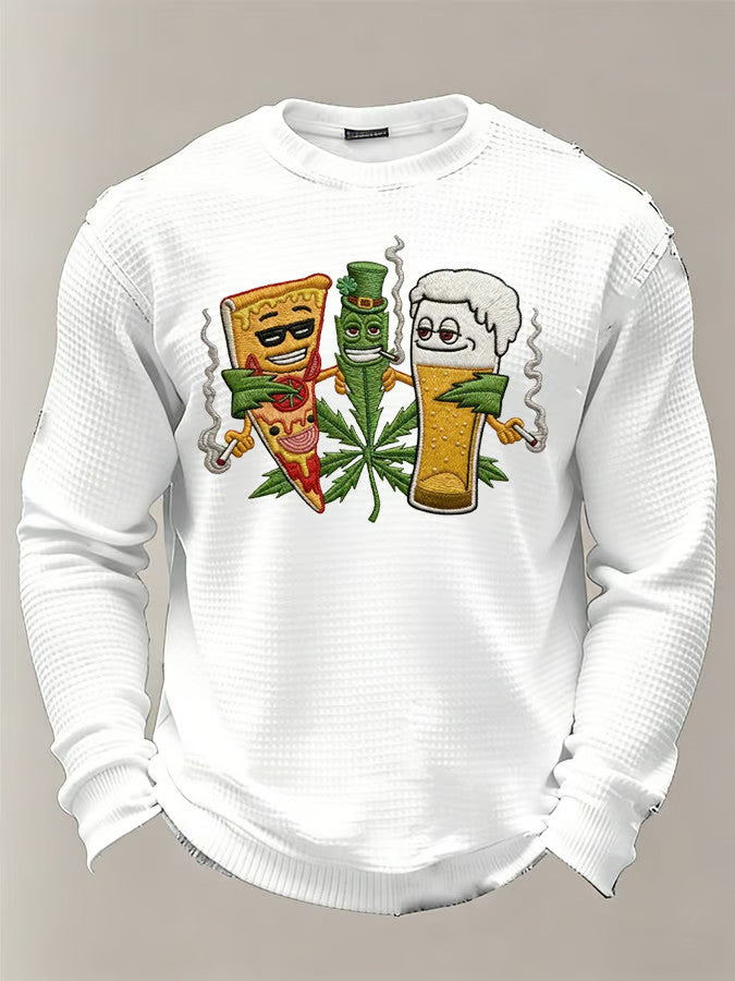  Funny Irish Day Weed Beer Pizza Party Essential Long Sleeve T Shirt Funny St Patrick'S Day Gifts - TradiViet