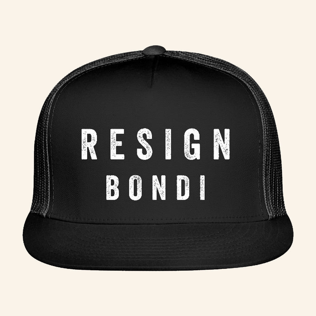Funnymike Merch Resign Bondi Trucker Hat Snapback Gifts For Dudes - Lilybirchmarket