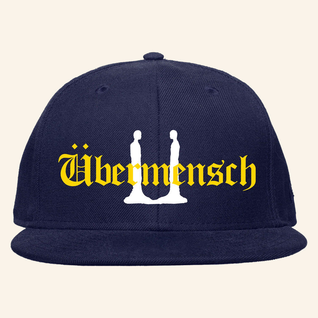 G Dragon Merch Ubermensch Structured Snapback Hat Navy Gifts For Fans - Lilybirchmarket