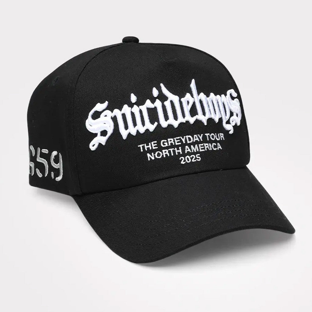G59 Merch SuicideboyS The Greyday Tour North America 2025 Hat Embroidered G59 Hat Dad Gifts - Lilybirchmarket
