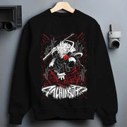 Gachiakuta Merch Rudo Sweatshirt Gachiakuta Sword Combat Stance Crewneck Gifts For Son - Lilybirchmarket