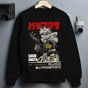 Gachiakuta Merch Rudo Sweatshirt Gachiakuta Weaponized Armor Suit Crewneck Gifts For Him - Lilybirchmarket