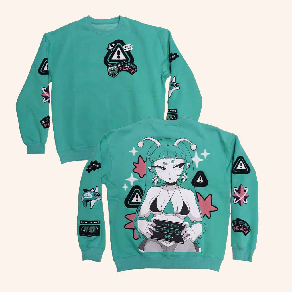 Gamer Supps Merch I Come In Peace Sweatshirt Gifts For Gamer Brother - Lilybirchmarket