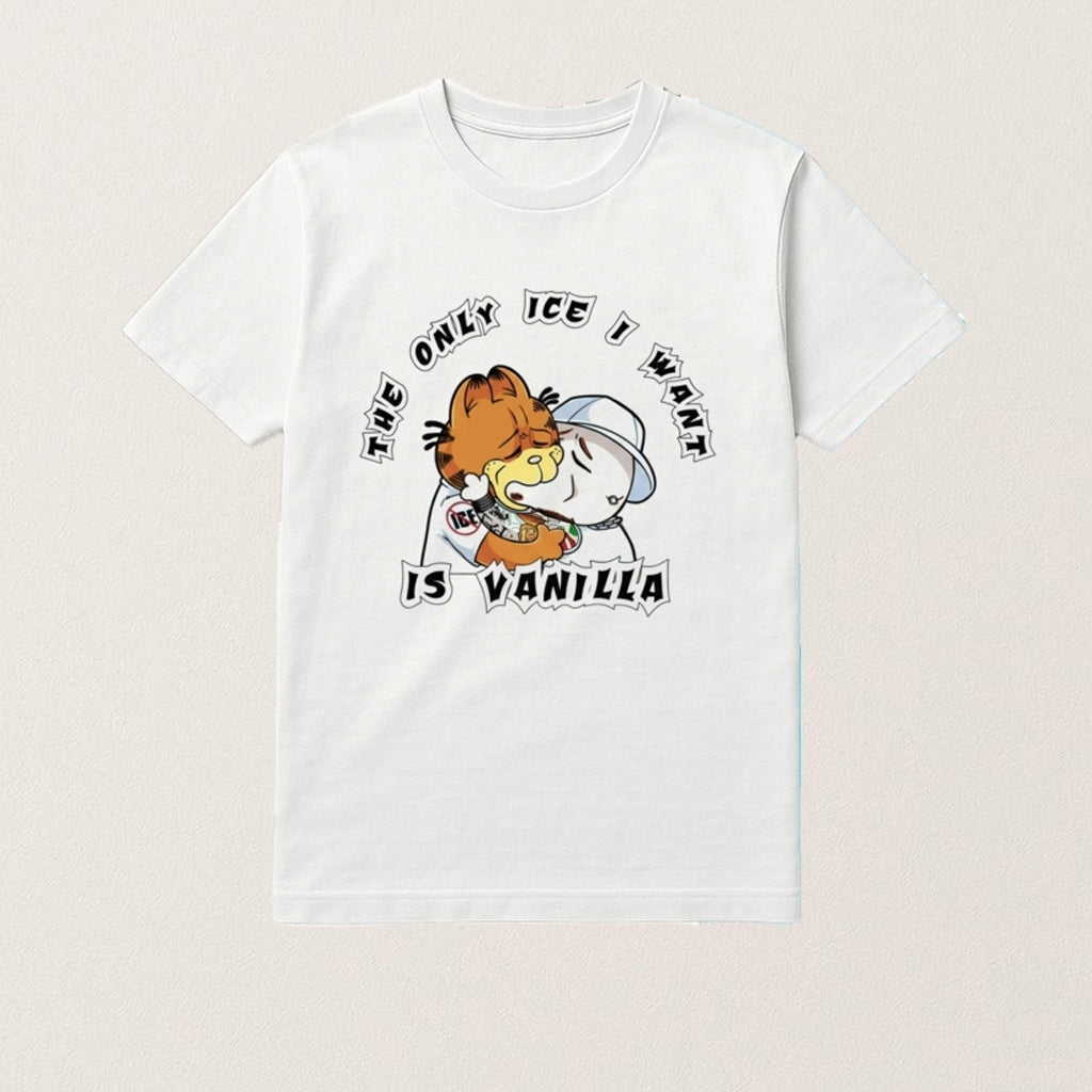Garfield The Only Ice I Want Is Vanilla Shirt Anti ICE Apparel Gifts For Friend - Lily Birch Market