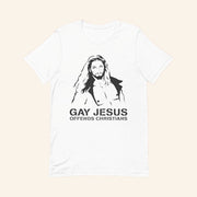 Gay Jesus Offends Christians T-Shirt Satirical Religious Graphic Shirt Gifts For Him - Lily Birch Market