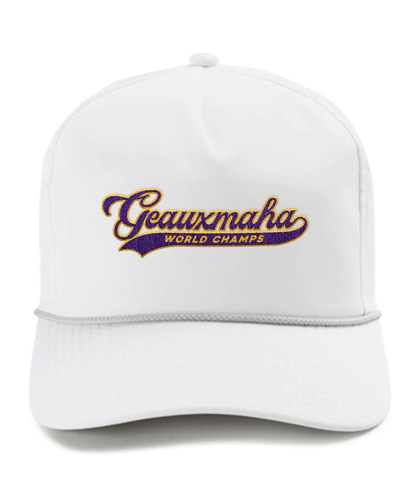 Geauxmaha Hat World Champs Theme Baseball Cap Gift Idea For Sports Loving Father Or Coach - Lilybirchmarket