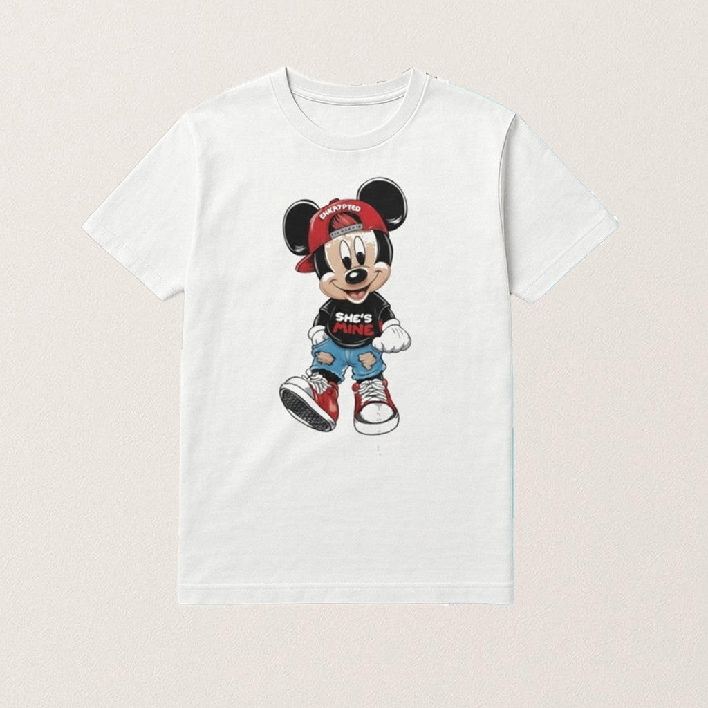 Geoffrey Mosiria D Mickey Mouse Shirt She's Mine T-Shirt Valentine's Day Gifts - Lily Birch Market