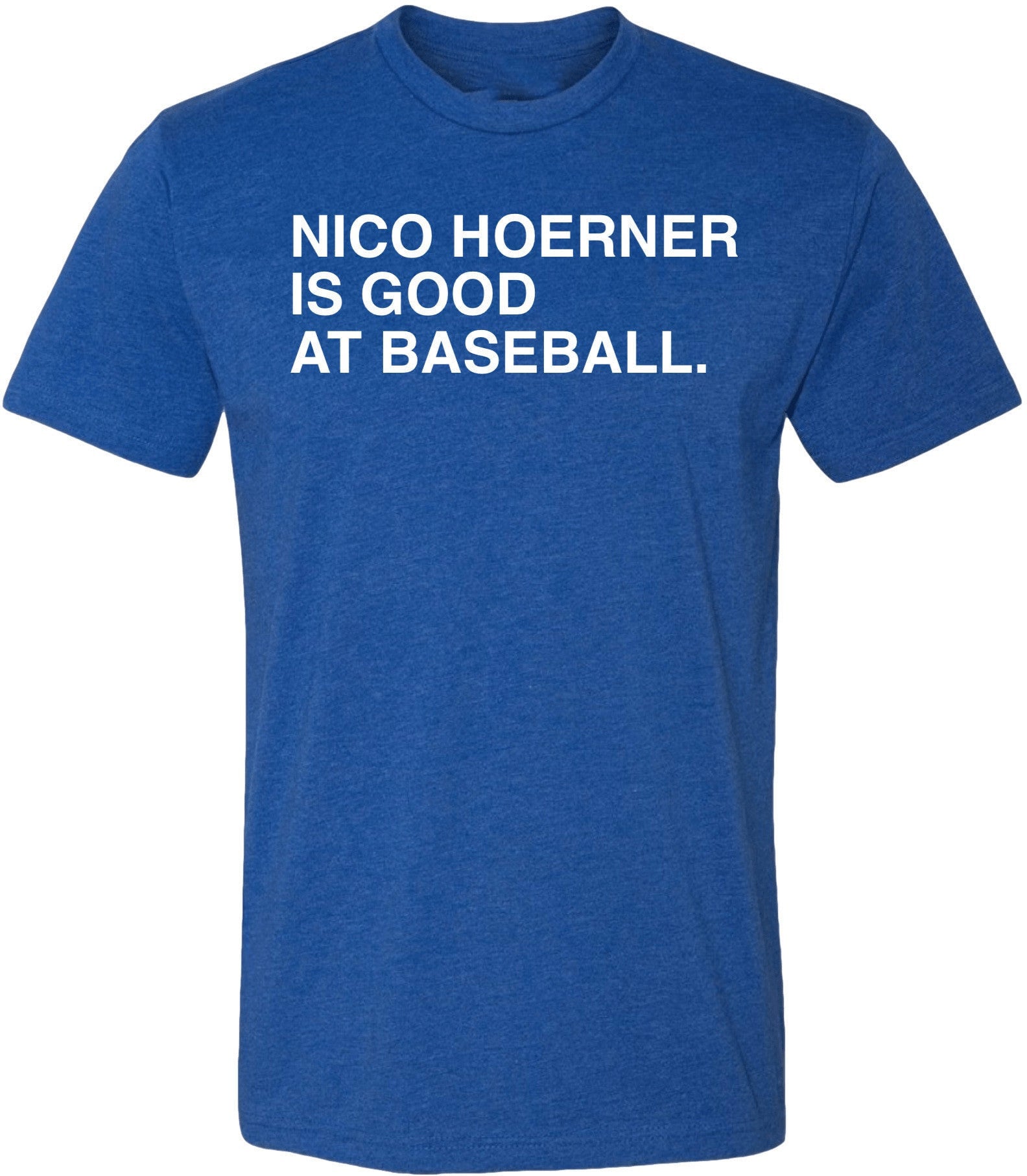 OBVIOUS SHIRTS Merch Nico Hoerner Is Good At Baseball T-Shirt Presents For Baseball Lovers