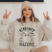 Ghost Malone Sweatshirt Cute Boo Halloween Sweatshirts Gifts For Him Her - Lilybirchmarket