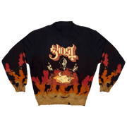 Ghost Merch Store Ghost Band Infestissumam Flames Sweatshirt Gifts For Music Fans - Lilybirchmarket