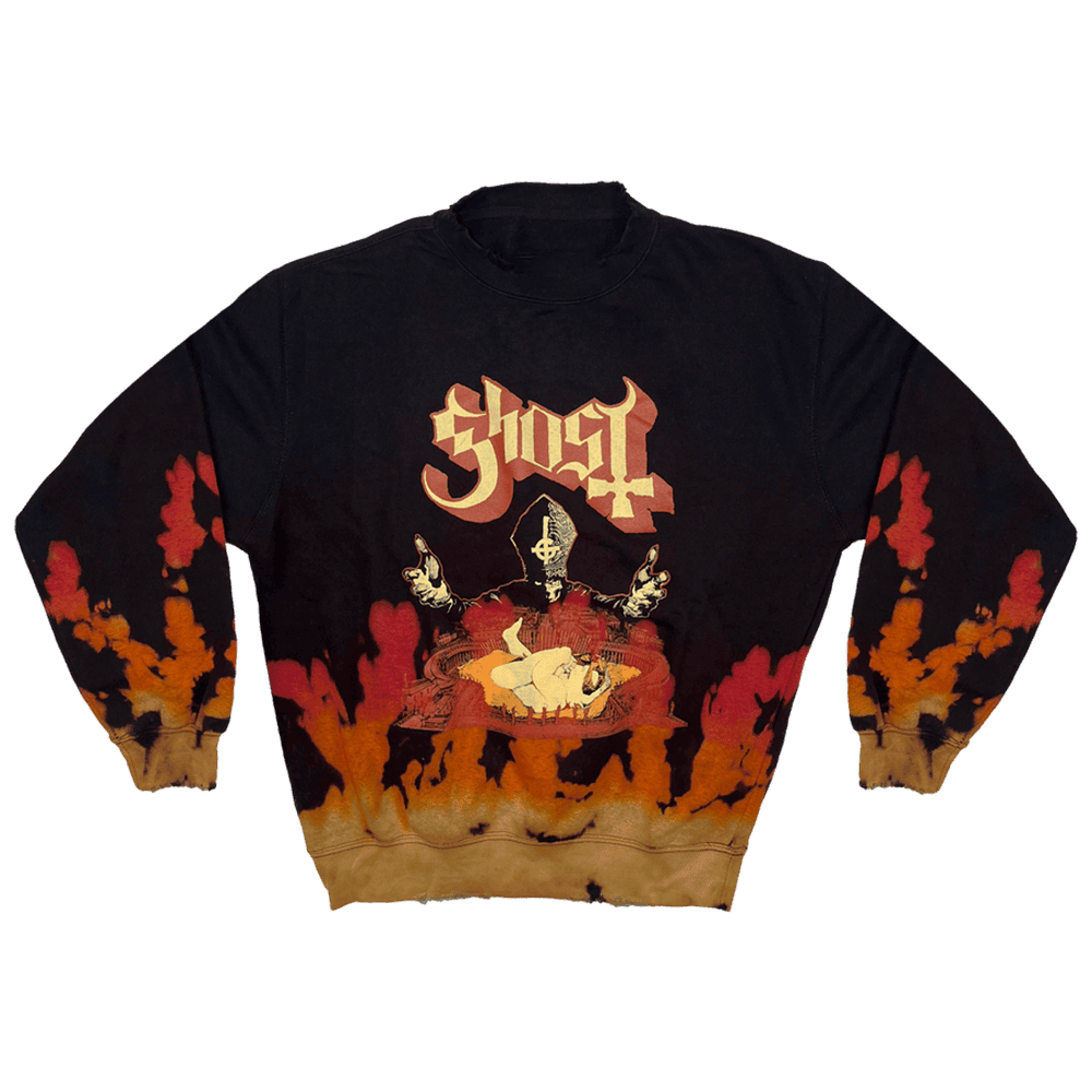 Ghost Merch Store Ghost Band Infestissumam Flames Sweatshirt Gifts For Music Fans - Lilybirchmarket