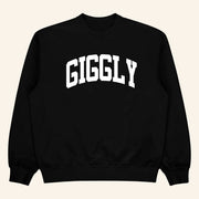 Giggly Squad Merch Collegiate Crewneck Giggly Sweatshirt Christmas Gifts For Sister - Lilybirchmarket