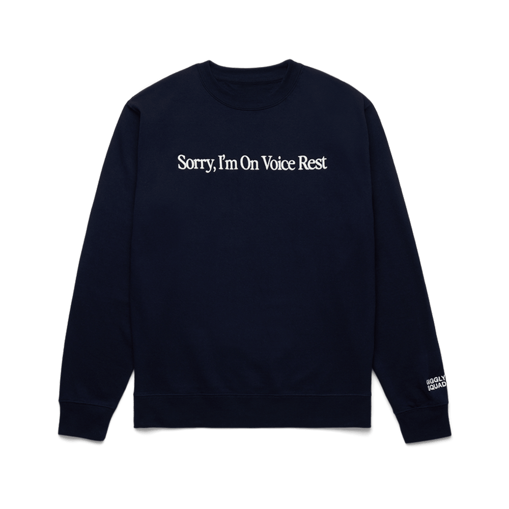 Giggly Squad Merch Sorry I'm On Voice Rest Sweatshirt Mother's Day Gifts - Lilybirchmarket