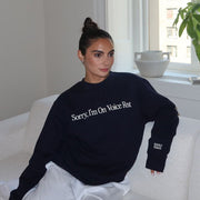 Giggly Squad Merch Sorry I'm On Voice Rest Sweatshirt Mother's Day Gifts - Lilybirchmarket