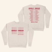 Giggly Squad Merch Thank You For Giggling 2024 2025 Tour Crewneck Sweatshirt Xmas Gifts For Fan - Lilybirchmarket