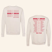 Giggly Squad Merch Thank You For Giggling 2024 Tour Crewneck Sweatshirt Xmas Gifts For Him - Lilybirchmarket