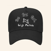 Gigi Perez Music Merch Black Embroidered Hat Best Gifts For Music Lovers - Lilybirchmarket