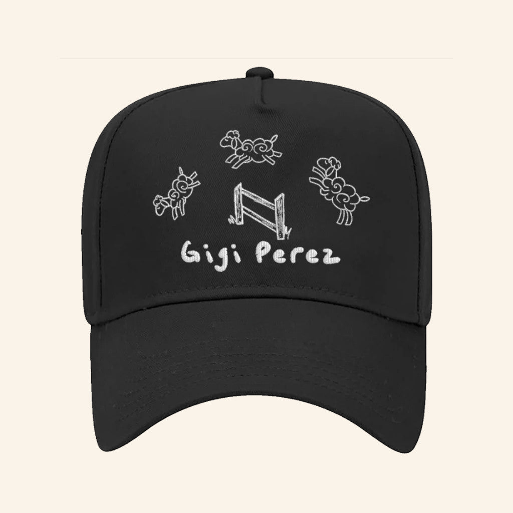 Gigi Perez Music Merch Black Embroidered Hat Best Gifts For Music Lovers - Lilybirchmarket