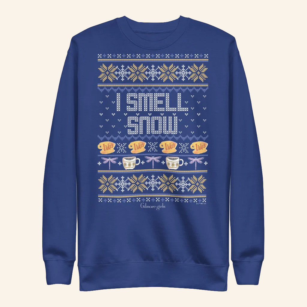 Gilmore Girls Merch I Smell Snow Sweatshirt Christmas Gifts Ideas For Husband - Lilybirchmarket