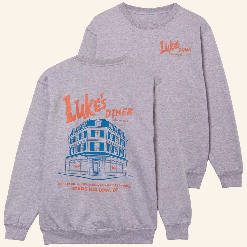 Gilmore Girls Merch Luke's Diner Logo Sweatshirt Great Gifts For Her - Lilybirchmarket