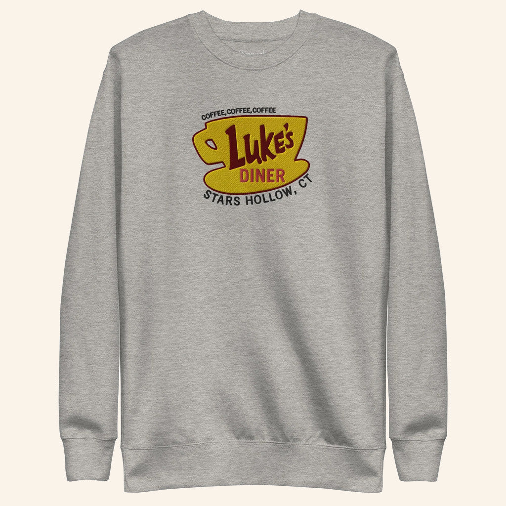 Gilmore Girls Merch Luke's Diner Sweatshirt Stars Hollow Merch Gifts For Coffee Lovers - Lilybirchmarket