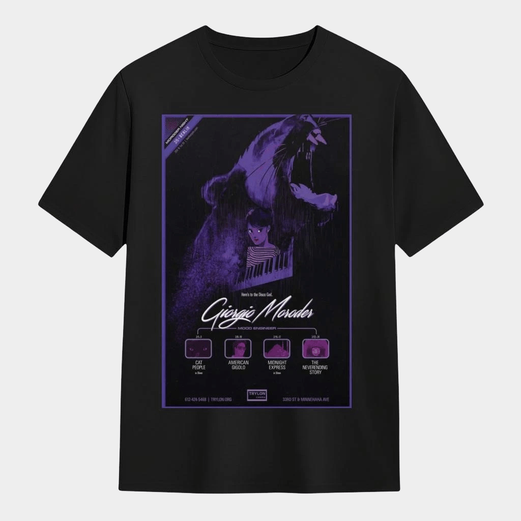 Giorgio Moroder Mood Engineer 2026 Trylon Cinema T-Shirt Giorgio Moroder Merch Gifts For Dad - Lily Birch Market