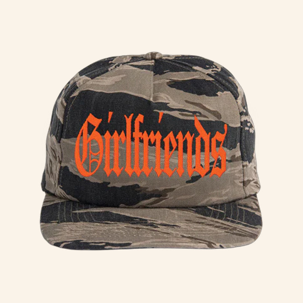 Girlfriendsxo Merch Old English Camo Hat Embroidered Girlfriends Hat Gifts For Him - Lilybirchmarket