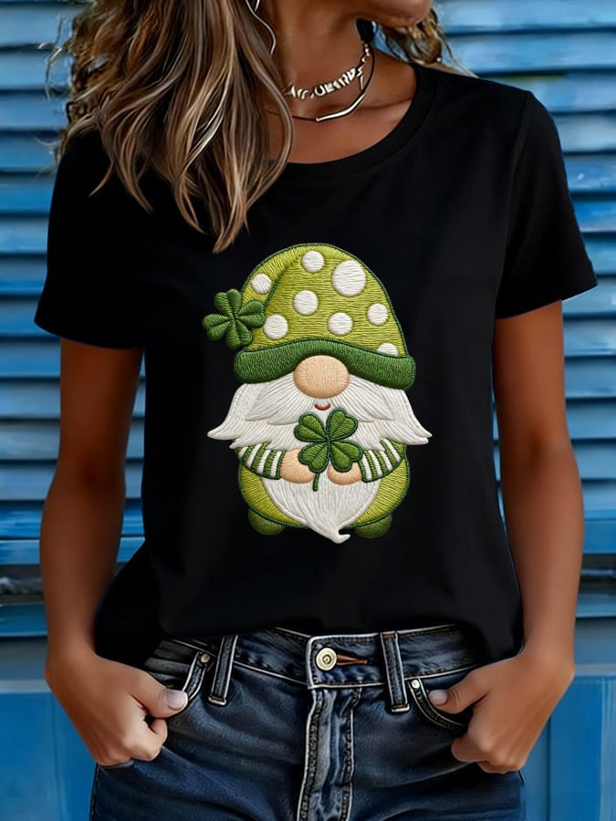  Gnome St Patrick's Day Shirt Shamrock Day Funny T-Shirt Lucky Irish Tee Gifts For Holiday - TradiViet