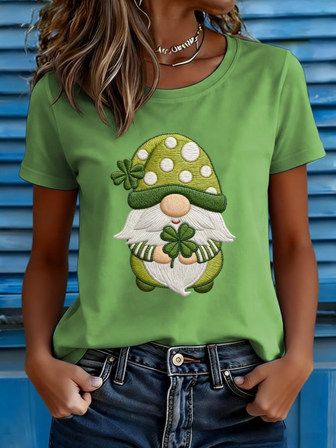 Gnome St Patrick's Day Shirt Shamrock Day Funny T-Shirt Lucky Irish Tee Gifts For Holiday - TradiViet