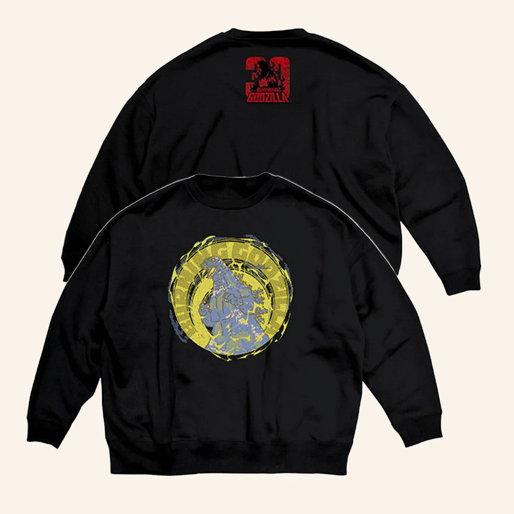 Godzilla Merch Godzilla Vs Destoroyah 30Th Anniversary Scene Illustration Sweatshirt Wife Gifts - Lilybirchmarket