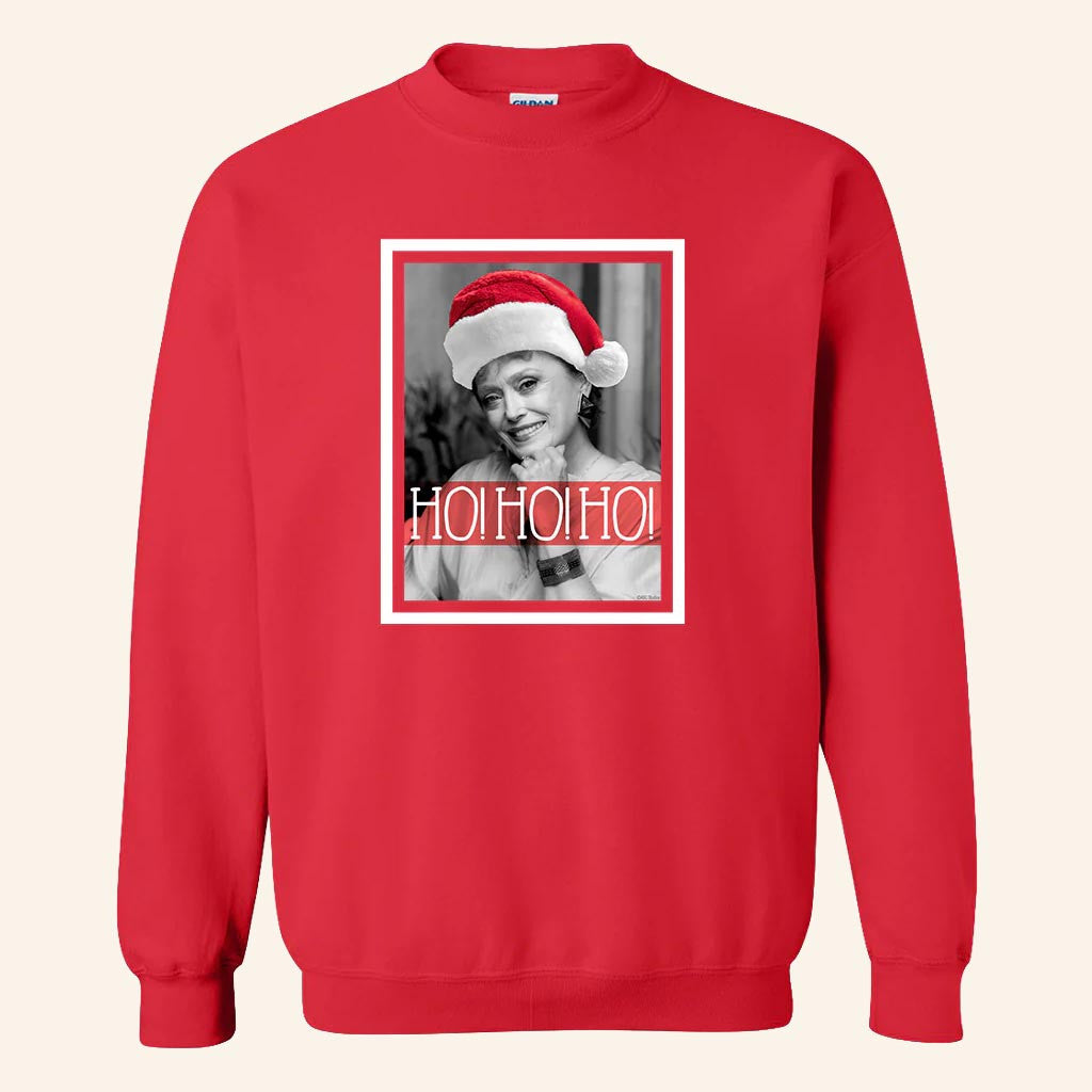 Golden Girls Merch The Golden Girls Blanche Ho Ho Ho Sweatshirt Christmas Gifts For Her - Lilybirchmarket