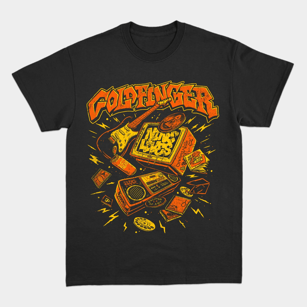 Goldfinger Music Merch Nine Lives T-Shirt Gift Ideas For Rock Music Lovers - Lily Birch Market