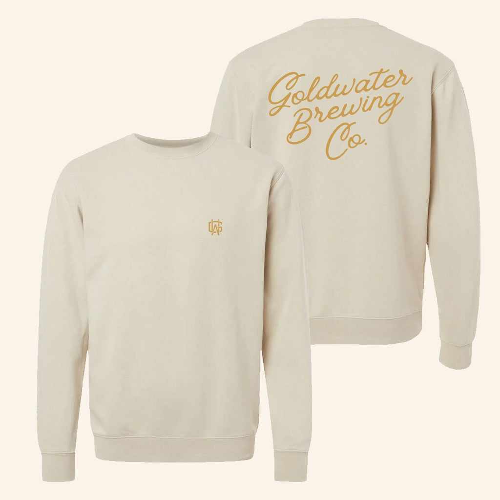Goldwater Brewing Merch Cursive Logo Sweatshirt Birthday Gift For Him - Lilybirchmarket
