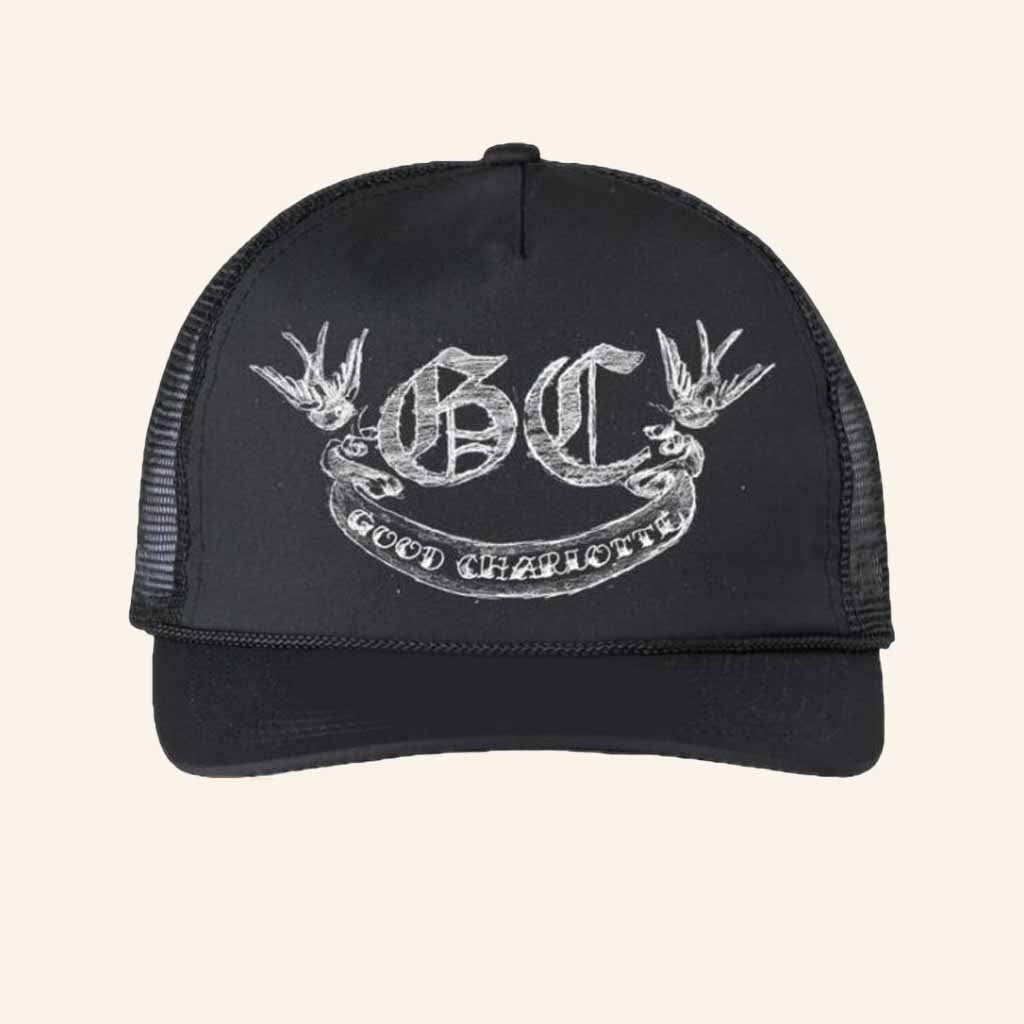 Good Charlotte Merch Reimagined St 25Th Anniversary Trucker Hat Music Gift Ideas For Guys - Lilybirchmarket