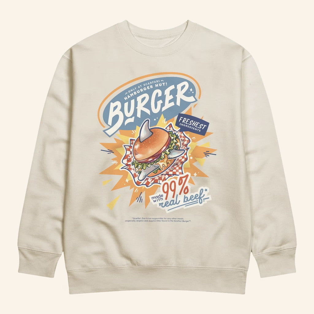 GoodTimesWithScar Merch Scarfari Burger Sweatshirt Gift Ideas For Brother - Lilybirchmarket
