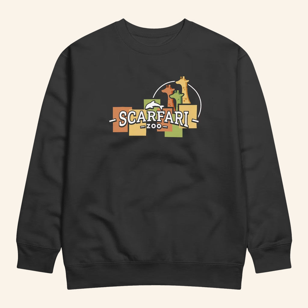 GoodTimesWithScar Merch Scarfari Giraffes Crewneck Sweatshirt Present For Husband - Lilybirchmarket