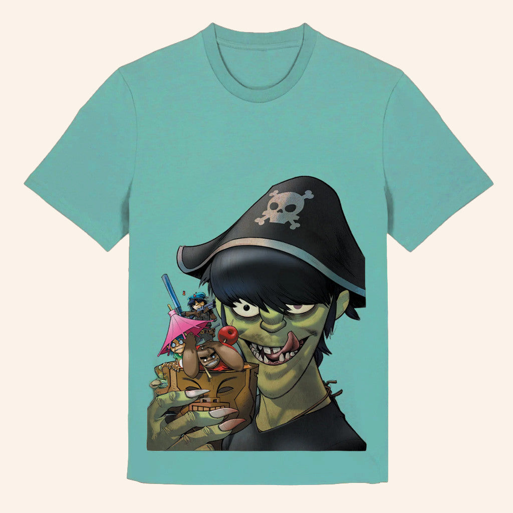 Gorillaz Merch 25 Pirate Cocktail T-Shirt Gifts For Boyfriend - Lily Birch Market