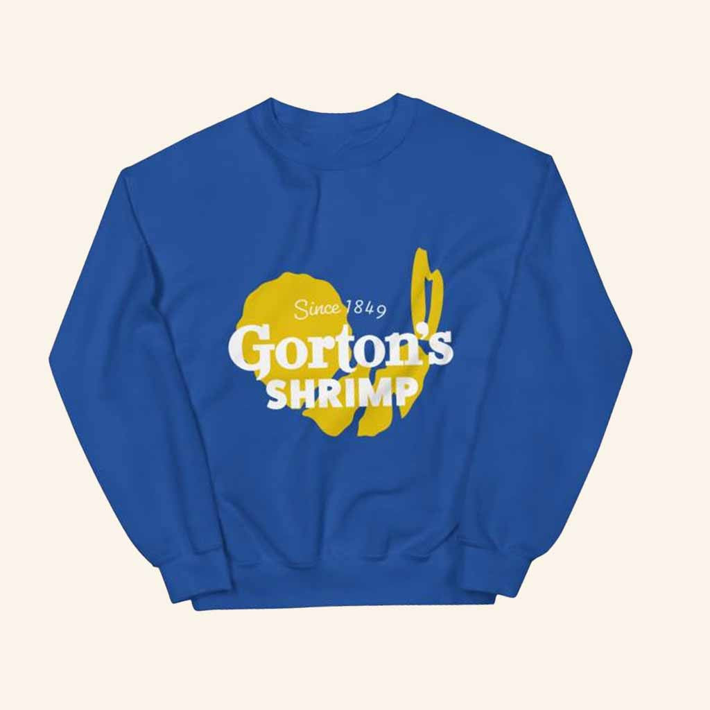 Gorton's Merch Yellow Shrimp Crewneck Sweatshirt Gifts For Besties - Lilybirchmarket