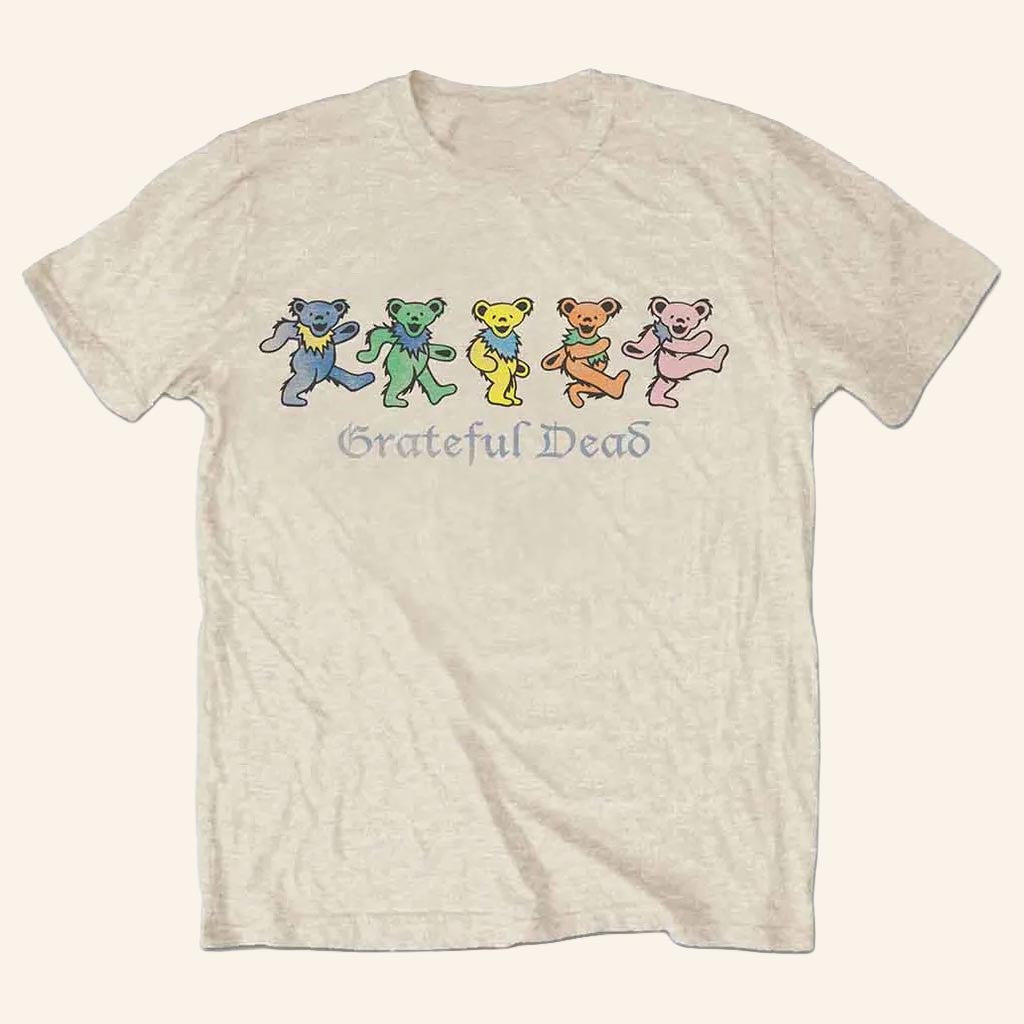 Grateful Dead Merch Dancing Bears T-Shirt Cool Gifts For Rock Lovers - Lily Birch Market