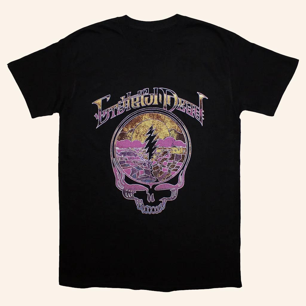 Grateful Dead Merch Mosaic T-Shirt Black Gift Ideas For Rock Lovers - Lily Birch Market