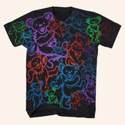 Grateful Dead Merch Rainbow Dancing Bears Shirt Presents For Rock Lovers - Lily Birch Market