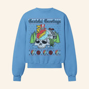 Grateful Dead Merch Skelly Snowman Sweatshirt Best Christmas Gifts For Rock Fans - Lilybirchmarket