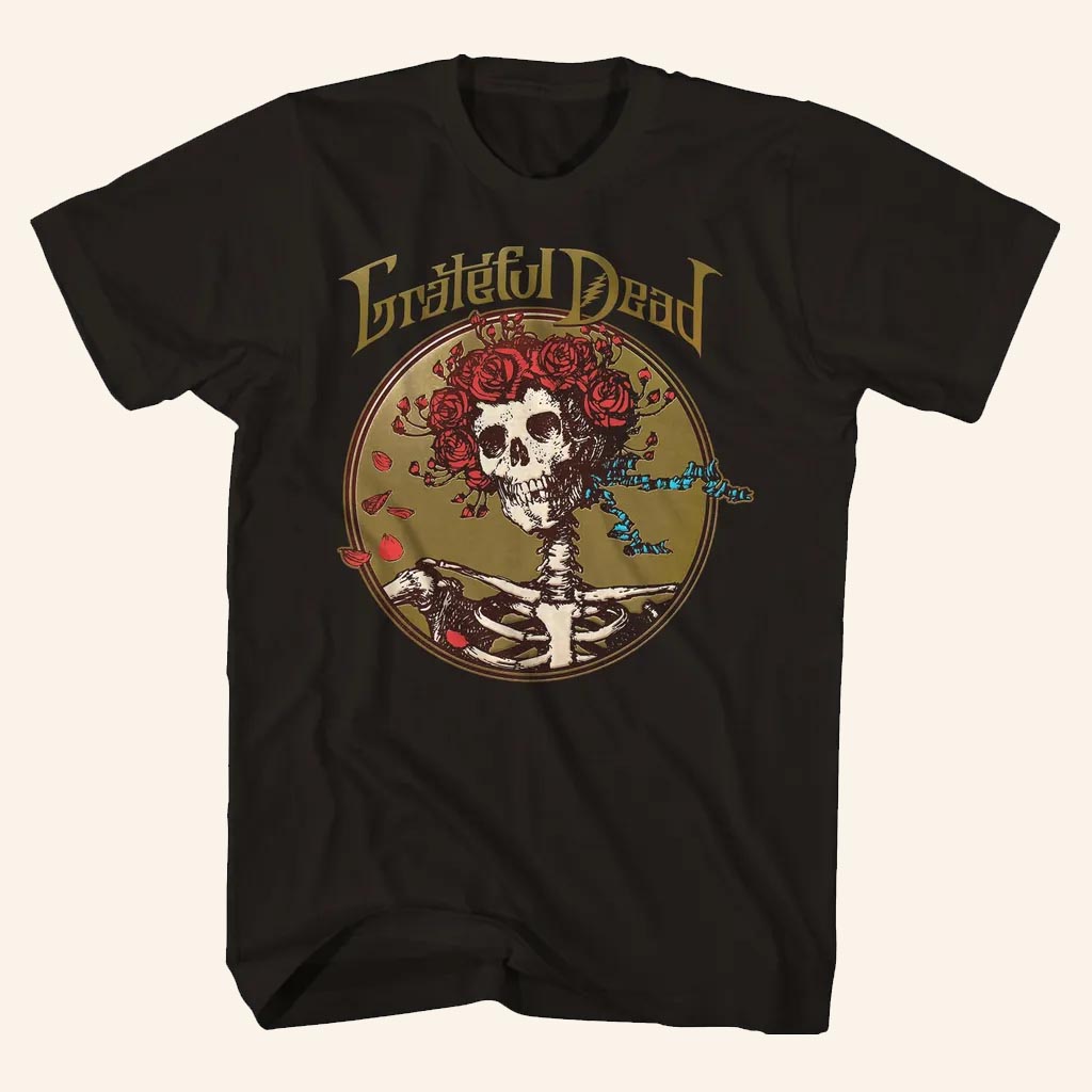 Grateful Dead Merch Skull And Roses Shirt Gift Ideas For Rock Music Lovers - Lily Birch Market