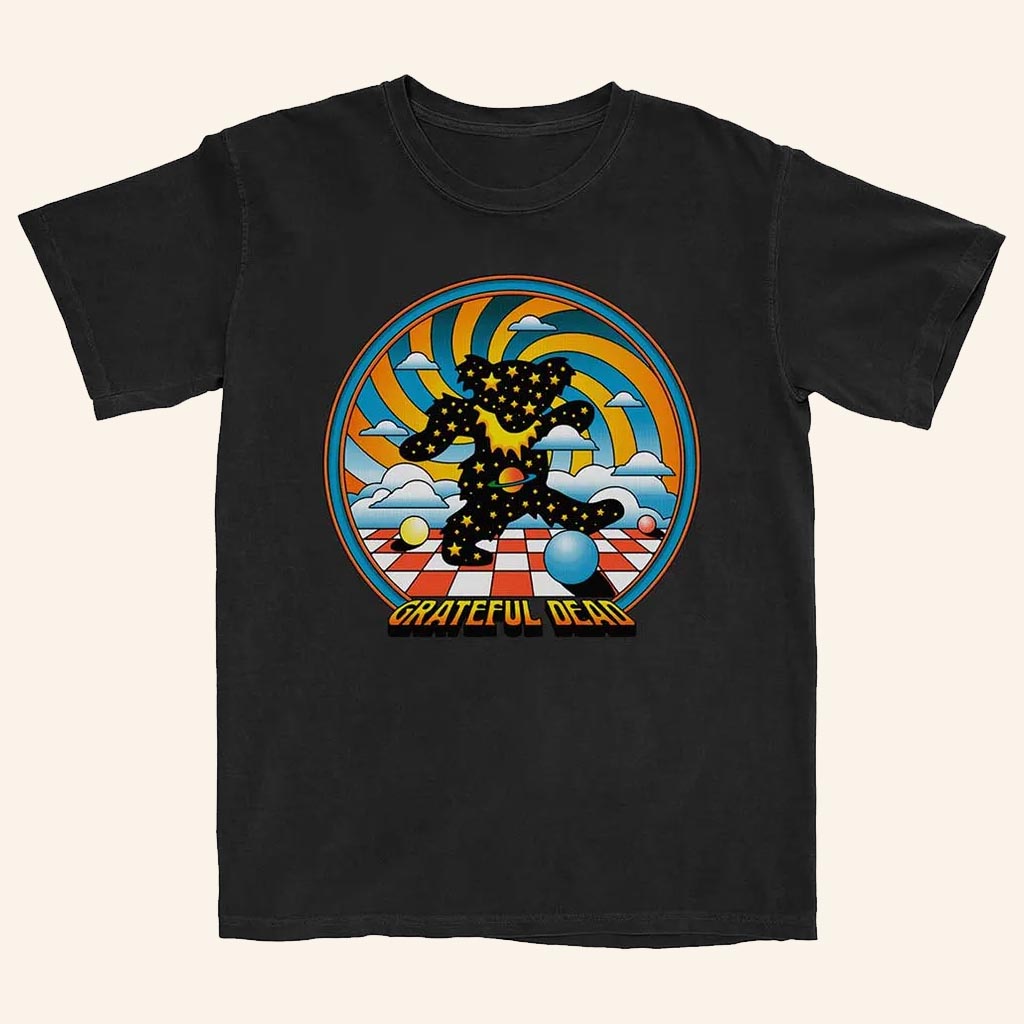 Grateful Dead Merch Stars Bear T-Shirt Cool Gifts For Rock Lovers - Lily Birch Market