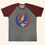 Grateful Dead Merch Steal Your Face Raglan Shirt Cool Gifts For Rock Lovers - Lily Birch Market