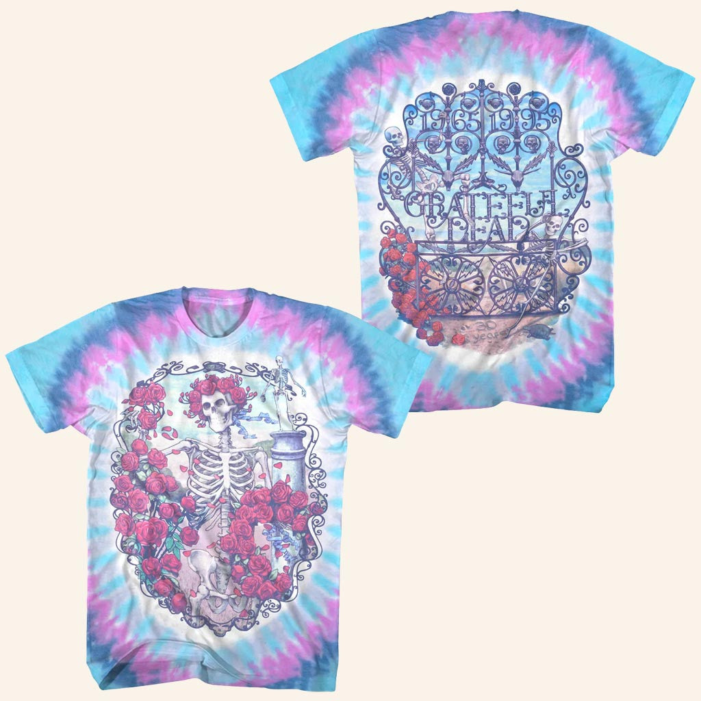 Grateful Dead Merch Vintage Bertha 30 Years Celebration Tie Dye Shirt Gifts For Rock Fans - Lily Birch Market