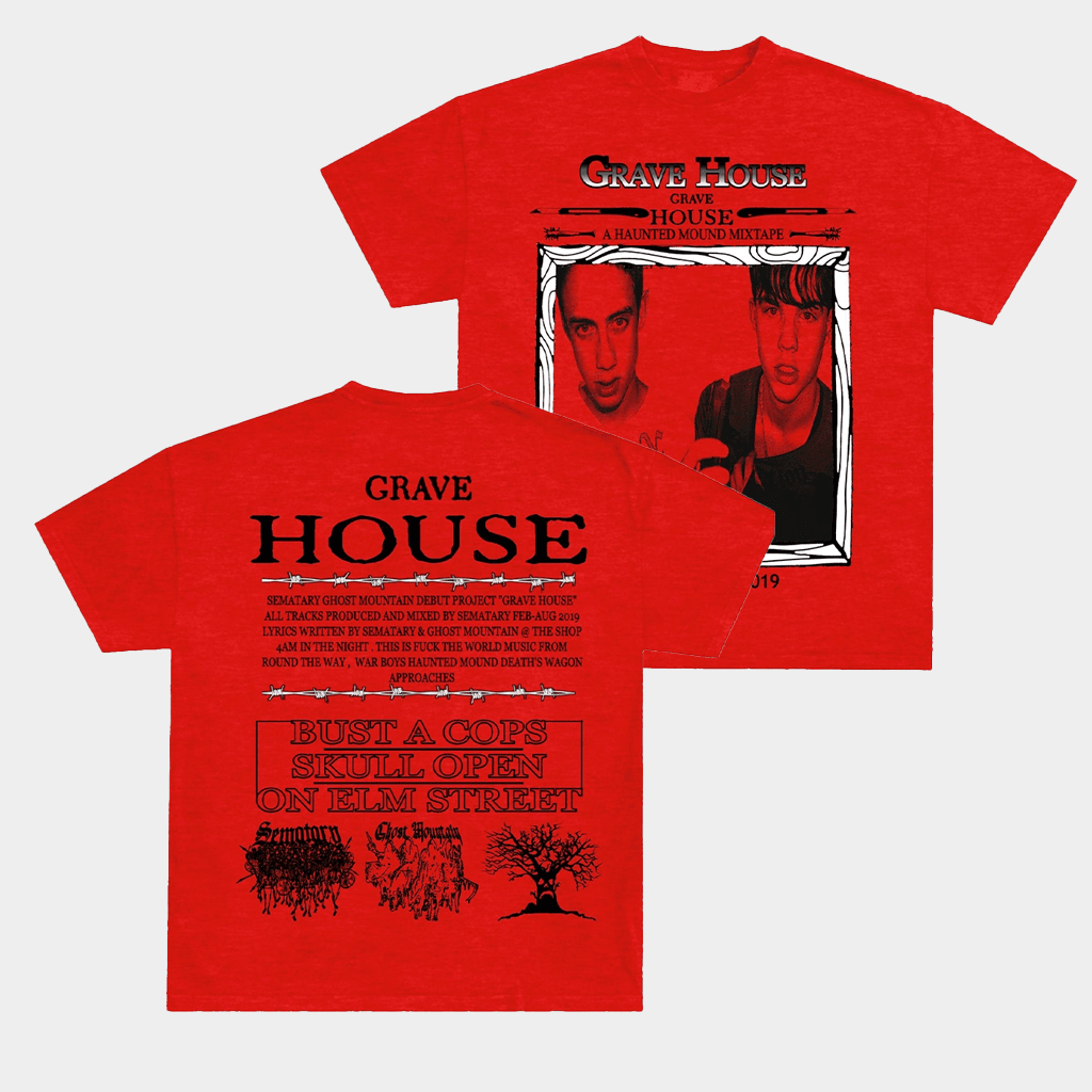 Grave House Haunted Mound Mixtape Shirt 2026 Gifts For Music Enthusiasts - Lily Birch Market