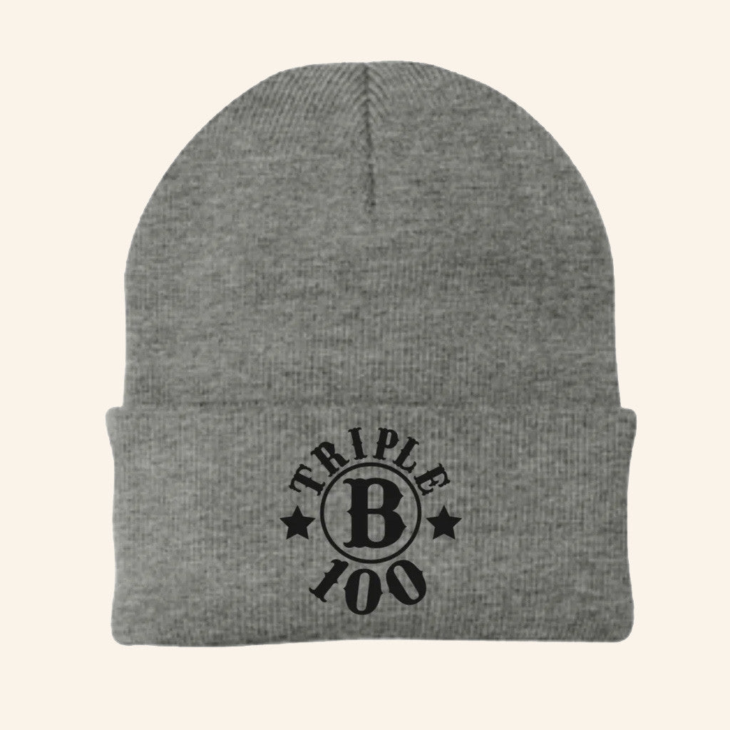 Greg Biffle Merch Embroidered Triple B 100 Beanie Gifts Ideas For Husband - Lilybirchmarket
